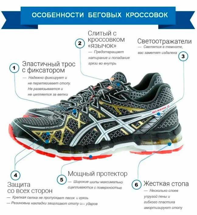 Особенности выбора кроссовок для бега